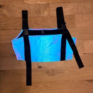 SHEIN Reflective Party Top